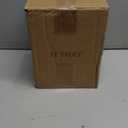 LE TAUCI Utensil Holder, 7.3"+5.4" Ceramic Kitchen Utensil Holder for Countertop, Large Cooking Utensil Crocks for Kitchen Counter Decor, Morden Utensil Organizer for Spatula, Set of 2, White