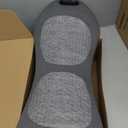 Triple Fusion Back Massager with Stretching, Vibration and Heat, 3-in-1 Electric Lumbar Pillow for Lower Back Tension Relief, Deep Tissue Relaxation Massage for Home, Office, Bed, Sofa, and Car Use (Black-Basic)