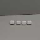 Dual Light Night Light Plug in, Warm White and Cool White Light Switch, Dimmable, Brightness Adjustable, Dusk to Dawn Sensor, Small Nightlight for Bedroom, Bathroom, Kitchen, Hallways, Square, 4 Pack