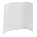 Tri-Fold White Board, 12 Pack, Size is 12 height and 47 in length