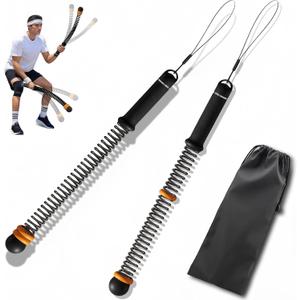 2Pcs Ropeless Battle Ropes for HIIT, Cardio, Strength & Low-Impact Training, Portable Weighted Home Gym Equipment Non-Slip Handle, Cordless Battle Ropes for Men & Women, Upgrad Battle Rope with Bag