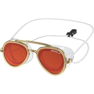 Speedo Unisex-Adult Swim Goggles Sunny G (Mariner Gold/Bronze/Crimson)