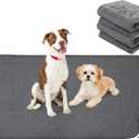 Reusable Pee Pads for Dogs, 24x48 4 Pack Washable Puppy Pads, Absorb Dog Mats Non-Slip Puppy Training Pads for Whelping, Potty, Training, Playpen, Crate (24"x48"-4PACK)
