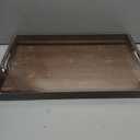 ROSSIE HOME Bamboo Bed Tray with Phone Holder, Extra Large Lap Desk for Laptops up to 17.3 Inches Java Style No. 78112