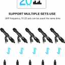 EBJ Wireless Microphone System UHF wireless XLR transmitter and receiver for dynamic/capacitive microphones, 48V Phantom power supply, electric guitar/bass, audio mixer, PA system (One drag two)