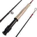 Aventik Riverflow Fly Fishing Rod: 3-Piece (6'1" 0/1wt, 7'3" 2/3wt) & 4-Piece (8'1" 3/4wt, 9'0" 5/6wt) Ultralight Graphite Travel Rod, High Modulus Fast Action Carbon Fiber Rod with Tube(7'3'' LW2/3)