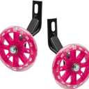 Pair of Bicycle Auxiliary Wheel Children's Bicycles Accessories For 12" 14" 16",Flash Training Wheels