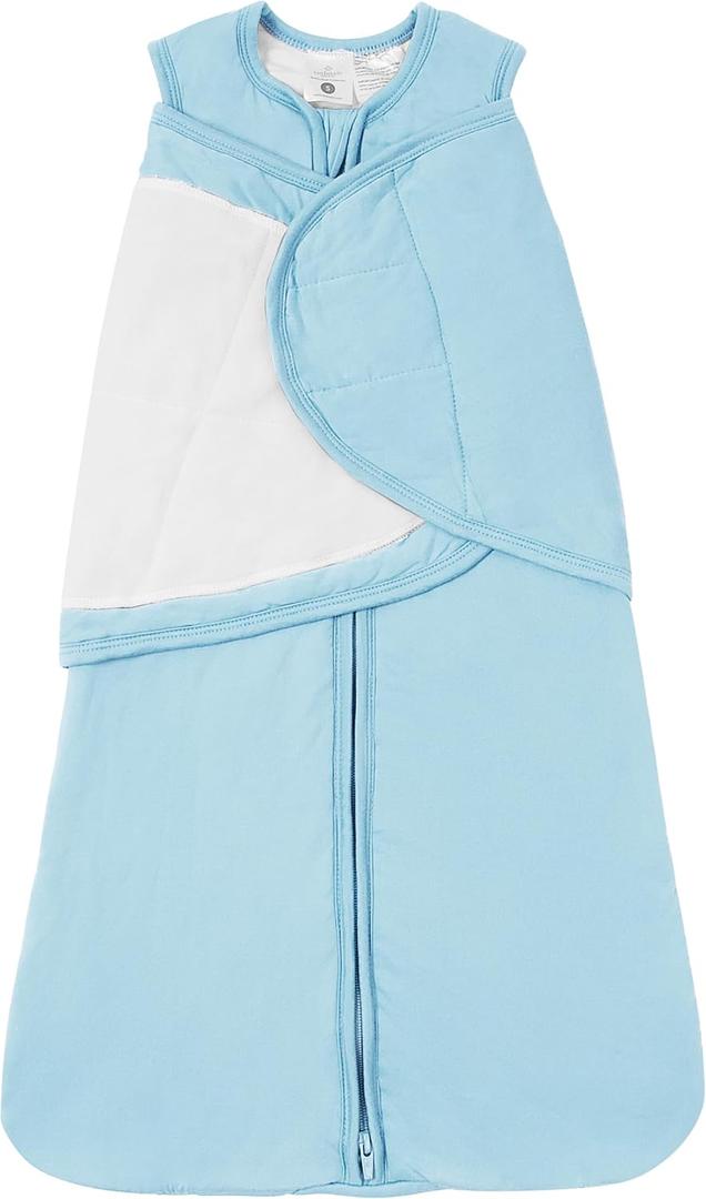 Newborns Swaddle Sleep Sack 03 Months, 1.0 TOG Baby Blanket for Newborns, Soft Sleeping Bag for Infants (Blue, S)