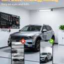 40W LED Shop Lights with 6.6FT Cord, Swtich, 5400LM Plug in Garage Light, 6000K Daylight Work Lights for Garage, Workshop, Warehouse, Indoor (2 Pack)