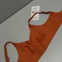 COMFELIE Smooth Seamless Minimizer Bras Non Padded Comfy Everyday Bra No Underwire Supportive Bralette (Medium, Orange)