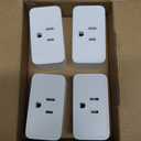 Smart Plug, Works with Alexa Only, Voice Control, Remote APP Control, Schedule, Compact Design, Versatile, 2.4 GHz Wi-Fi, No Hub Required, 4-Pack, White