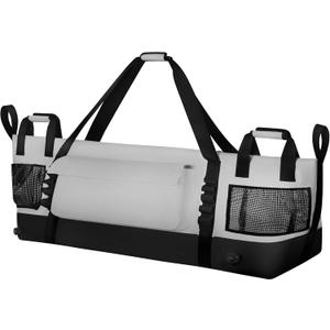 Insulated Fish Cooler Kill Bag with Flat Bottom-25x17.5 40x16 60x20Inches Waterproof Fishing tackle Kill Cooler Bag (Light Grey-60x20x10)