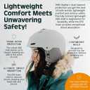 Retrospec Zephyr Ski Helmet - Snowboard Helmet for Adults & Youth with Adjustable Fit, 9 Breathable Vents, Removable Washable Earmuffs - Snow Sports Helmet for Men & Women, Medium