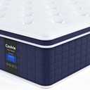 Coolvie Full Size Mattress 14 Inch, Hybrid Full Mattress in a Box, 4 Layer Premium Foam with Pocket Springs for Motion Isolation and Pressure Relieving, Medium Firm Feel, 100-Night Trial