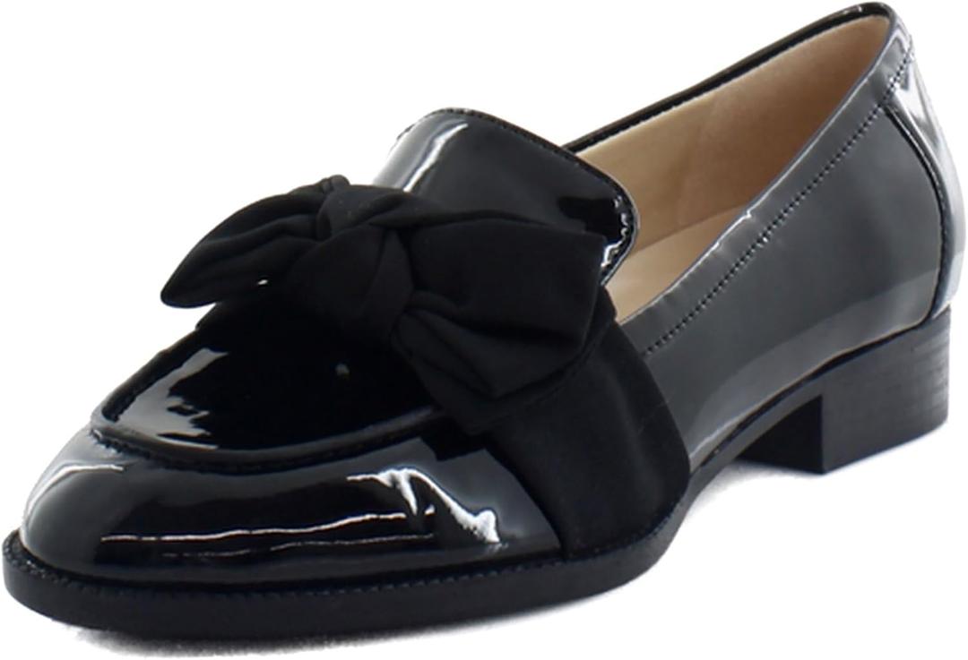 Bandolino Women's Lindio Loafer (8, Black Patent)