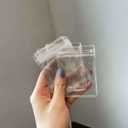Small Plastic Bags, 100 Pcs Mini Baggies, Clear Plastic Jewelry Thick Self Sealing PVC Bags, Resealable Poly Baggies for Pill, Beads, Screws, Packaging (4.7x4.7"