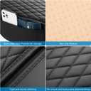 Center Console Cover for Toyota RAV4 RAV-4 Accessories 2019-2025 2026 Car Armrest Arm Rest Cover Middle Console Pad Protector Leather (Black)