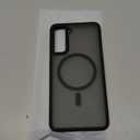 Rayboen for Samsung Galaxy S21 Case, Compatible with Magsafe, Translucent Frosted Silky Durable Shockproof Magnetic Phone Cover for Samsung S21 5G with Anti-Scratch Hard PC Back, Matte Black