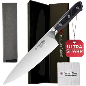 Chef Knife 8 Inch  Ultra Sharp High Carbon Stainless Steel Kitchen Knife, Professional 8 Chefs Knife with Ergonomic Handle, for Home & Restaurant with Gift Box, Culinary Cooking Knife