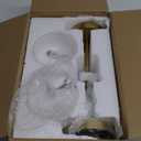 Oneach 9" Cordless Table Lamps Set of 2, Gold Rechargeable Battery Operated Lamp, 3-Way Stepless Dimming Touch Mushroom Lamps, Small Glass Nightlight for Bedroom Dining Table Living Room Shelf Decor