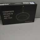 8" Titanium Pans for Cooking,Pure Healthy Titanium Frying Pan