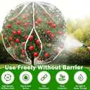 Fruit Tree Netting with Drawstring Zipper, Garden Netting for Garden Protection, Insect Bird Netting for Fruit Trees, Fine Mesh Plant Protection Net for Blueberry Bushes (8.2ft x 6.6ft)