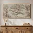 Horizontal Framed Vintage Landscape Wall Art for Living Room, 20x40 Inch