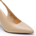 DREAM PAIRS Women's Heels Slingback Stiletto Pumps Shoes Pointed Closed Toe Kitten Heels Dress Bridal Elegant Wedding Sexy Party,Size 7,Nude-Pu,DWUMPU2510