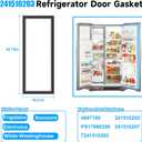 Upgraded 241510203 241510207 Refrigerator Door Gasket Compatible with Frigidaire Refrigerator Door Seal 241510205 Kenmore Refrigerator Door Gasket FGHC2331PFCA FGHC2331PFAA FGSC2335TF Fridge Door Seal