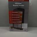 Room Heater 1500W Ultra Quiet Quartz Radiant Heater, Black