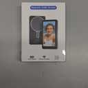 Vlog Selfie Monitor Screen iPhone, 4K 60fps Recording, Wireless Screen Mirroring with Remote Control, Magnetic Fixation, 180° Rotation, 3 Levels of Brightness, Compatible with iPhone & Android (Black)