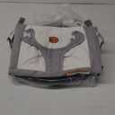 HKAI Baby Bouncer, Portable Baby Bouncer Seat for Babies 0-18 Months, 100% Cotton Fabrics, 3 Modes of use with Rocker and Stationary Options, Infant Rocker Chair with Hanging Toys-Light Grey