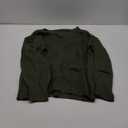 SHEWIN Womens Sweaters V Neck Long Sleeve Shirts Knit Hollow Out Crochet Sweater Fall Outfits for Women 2025 (Large, Four Leaf Clover)