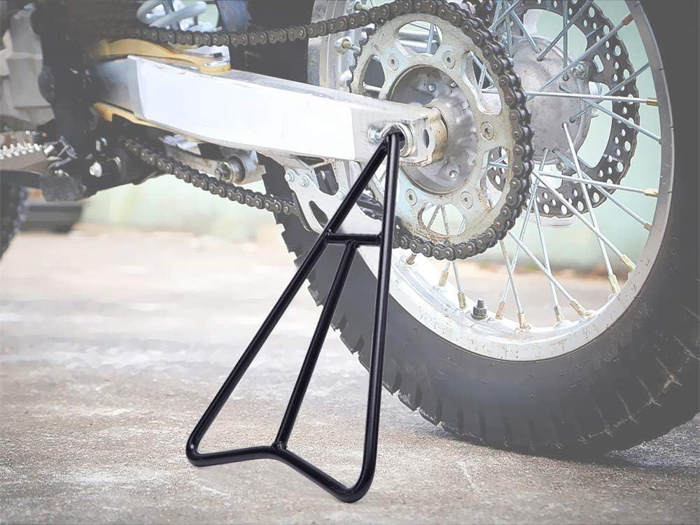 Eapele Triangle Stand for Dirt Bike, Solid Steel Structure Dirt Bike Stand, Universal for 80-500cc Supermoto Motocross Enduro Pit Bike-Black