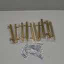 goldenwarm 10 Pack Brushed Brass Cabinet Pulls Gold Cabinet Hardware Handle Pull - LS1212GD128 Modern T Bar Knobs Dresser Hardware Gold Drawer Handles 5 inch Hole Centers, 7-1/2" Overall Length