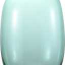 Green Glass Vase, 10 Inch Large Glass Vase for Flowers, Tall Glass Vases for Home Decor, Modern Floor Vases for Living Room, Bathroom, Kitchen, Mantle, Shelf, Wedding, Office, Entryway