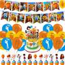 Cartoon Loraxs Party Decorations,Loraxs Birthday Party Supplies Includes Banner- Cake Topper - 24 Cupcake Toppers - 18 Balloons