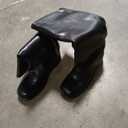 womens Benton boots, Black, 39cm