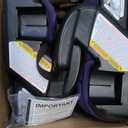 Diono Connect3 RXT Backless Booster, Pack of 2, Slim Fit 3-Across in Many Mid-Sized Sedans and SUVs, for Children from 40-120 lbs., Lightweight with Latch connectors, Purple Wildberry