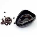 3 x LamChyar Newly Upgraded Coffee Bean Dosing Cup, Ceramic Dosing Dish for Coffee Beans, Ceramic Single Dose Measuring Tray, Coffee Bar Accessories (Solid Brown)