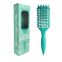 Curl Defining Brush, Vented Curly Hair Brush Defining for Shaping and Defining Curly Hair for Women and Men (Green) 2 Packs
