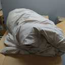 ROSGONIA Super King Comforter, Oatmeal, 120x120 Soft Bedding Blanket Quilt