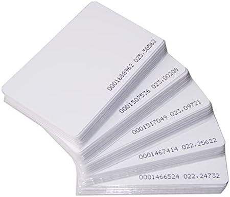 YARONGTECH RFID Card Proximity access control 125khz Blank 0.9mm Thin EM4100 Chip (pack of 100)