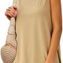 Imily Bela Womens Loose Fit Casual Flowy Tank Tops Crewneck Trendy Sleeveless Side Split Summer Tops Clothes Outfits 2025, 2 Pack, Size: L