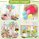 Sanwuta 40 Pcs Easter Egg Picks Pastel Foam Floral Sticks Easter Decorations for Home Vase Filler Floral Arrangement Spring Table Centerpiece Basket Decor DIY Crafts(Lively Colors)