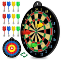 Magnetic Dart Board - 12pcs Magnetic Darts - Excellent Indoor Game and Party Games - Gifts for 5 6 7 8 9 10 11 12 Year Old Boy Kids