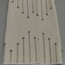 Joyfol Day Boho Cotton Table Runner 13 x 48 Inch, Farmhouse Burlap Stripe Table Runners with Tassels for Home Dining Table Decor, Rustic Natural Woven Dresser Scarf, Beige and Taupe