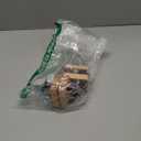 DELITON Towel Hooks Wall Mounted - Adhesive Bathroom Coat Hooks for Hanging Robes Clothes Light Brown, Black Solid Wood Beech Wall Hook 4 Packs