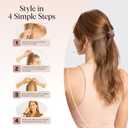 Kitsch Satin Scrunchies for Women - No Crease Hair Ties for Girls | Scrunchies For All Hair Types and Textures, Perfect for Day or Night | Ideal Gifts for Women - 6 Pcs, Terracotta