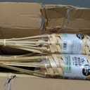TIKI Bamboo Tiki Torches 12-Pack Weather-Resistant Outdoor Dcor with Easy-Pour Wide-Mouth Canister Refill for Patio, Garden, Backyard, and Parties, 57-Inch Citronella Torches